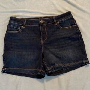 Maurices dark denim shorts. Size 14. Perfect condition! Great summer staple! ☀️